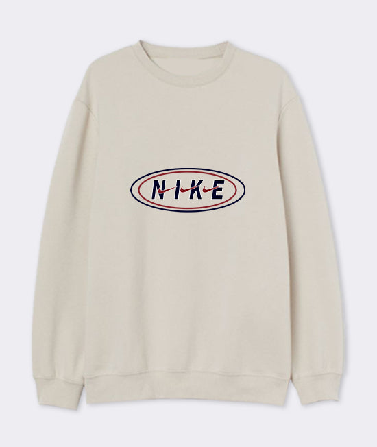 Nikki Oval Twin Tone Retro Sweater Sand