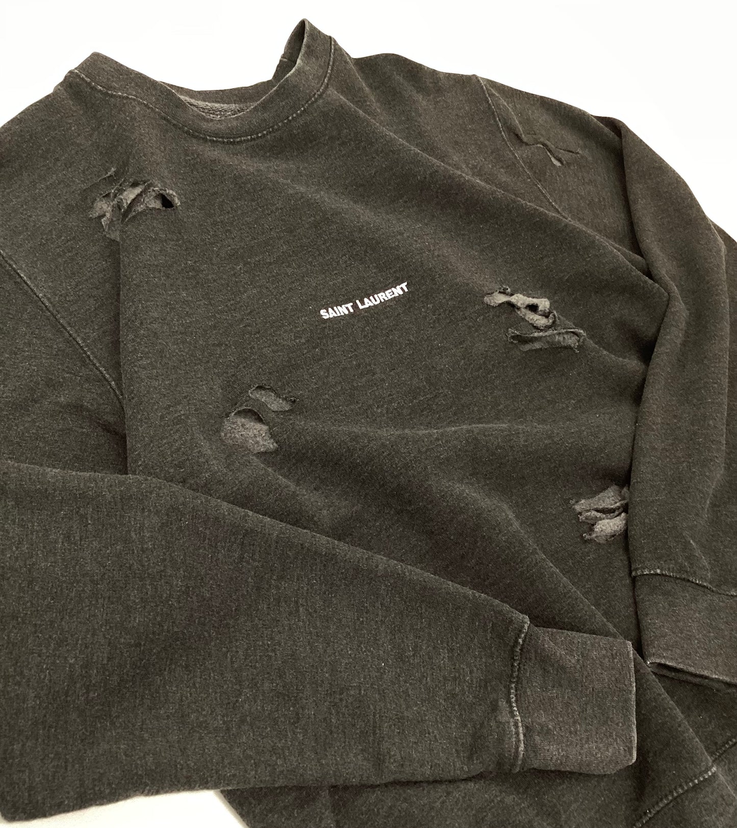 Sale Sweatshirt mit extremem Used-Look S