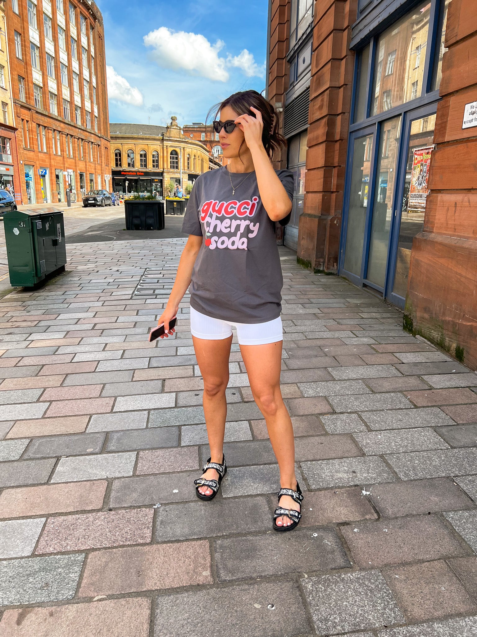 Cherry Soda Women's T-Shirt Clothing Out The Purse UK XS grey 