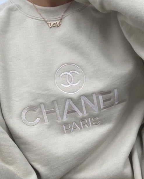 Luxury Chanel sweatshirt sweater Womens Fashion Tops Longsleeves on  Carousell