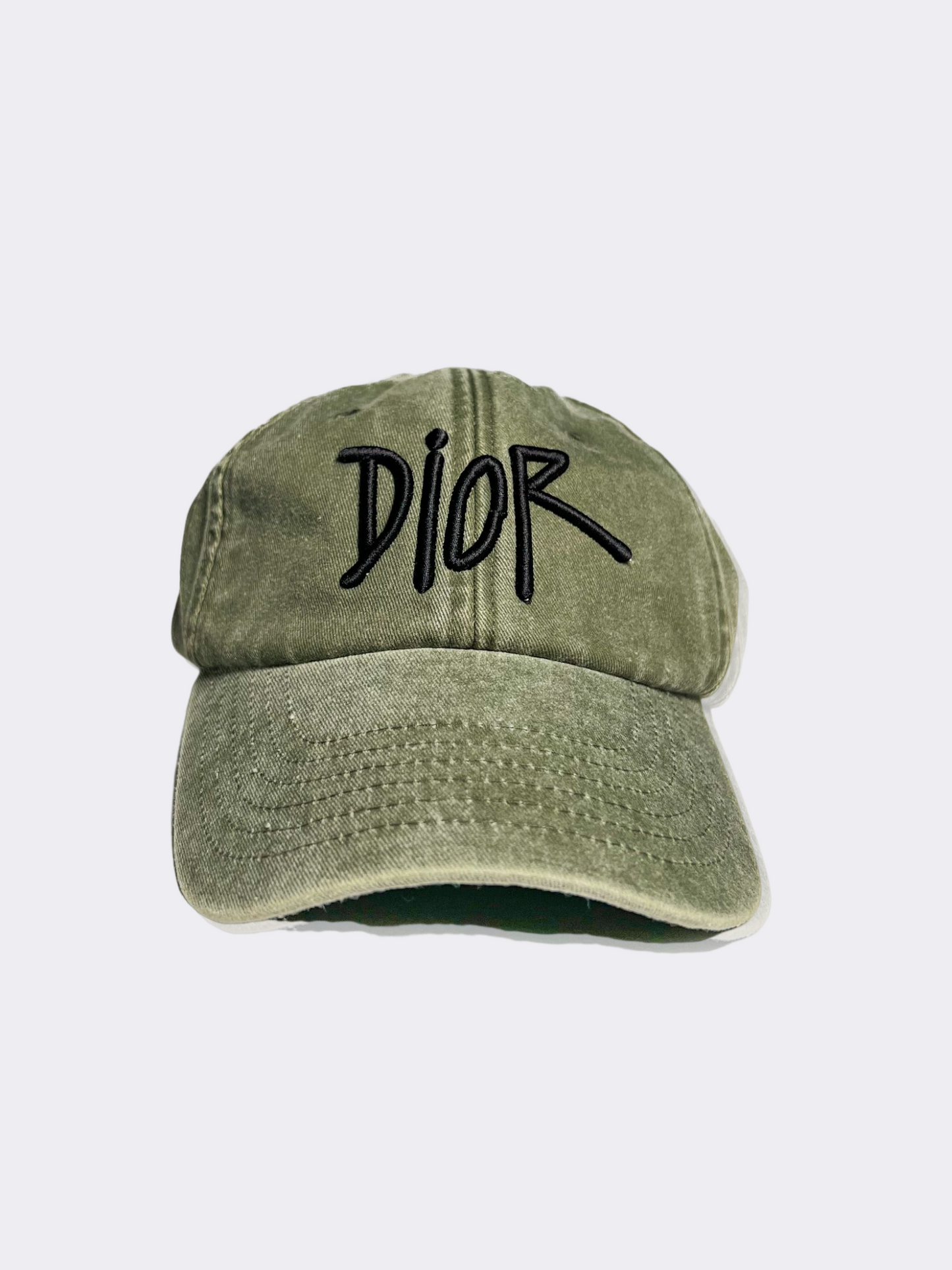 DiDi 3D Embroidered Vintage Cap Olive Out The Purse