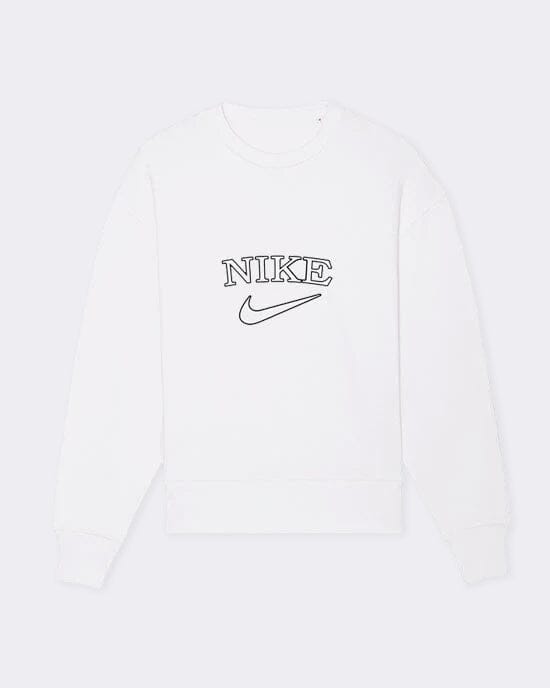 White nike vintage outlet sweatshirt